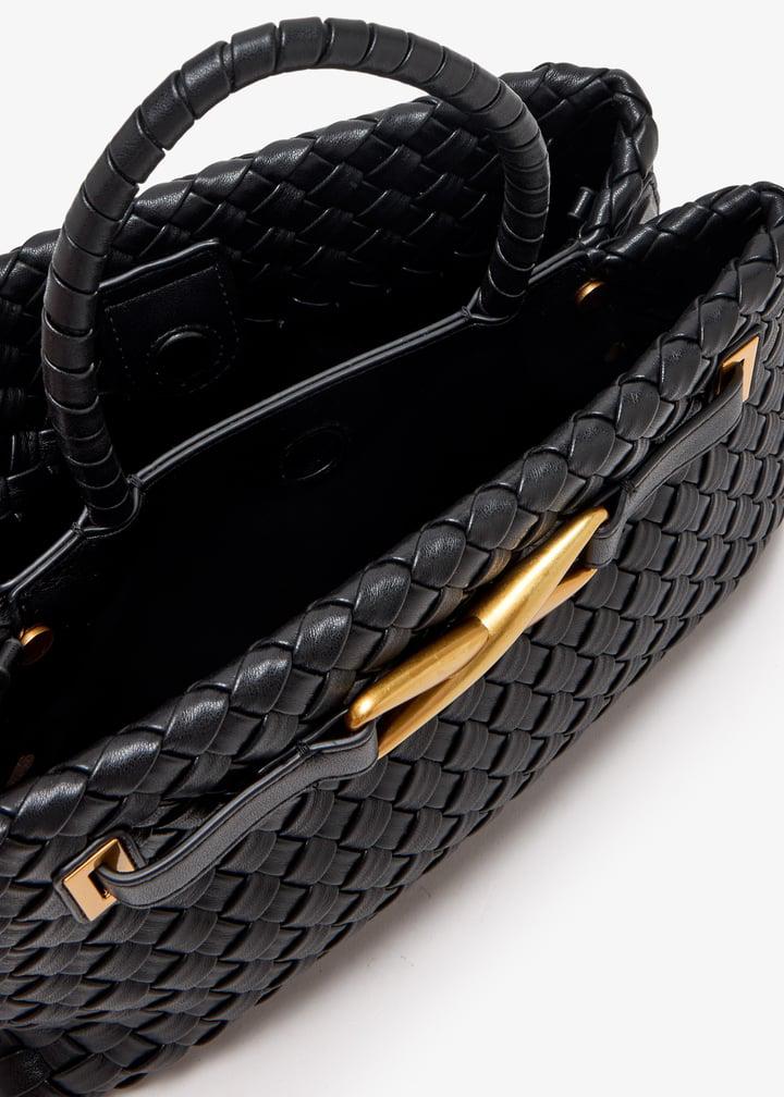 Elora Woven Tote Bag [Vegan Leather]