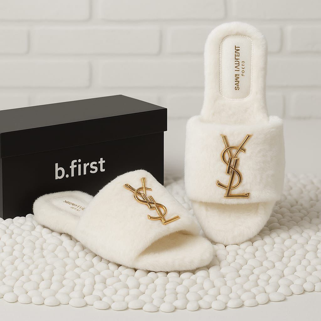 Brand Premium Fur Slippers For Girls 🎀
