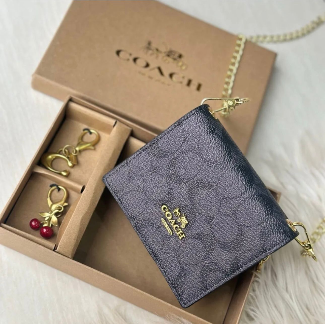 Boxed Mini Wallet On A Chain Premium Quality