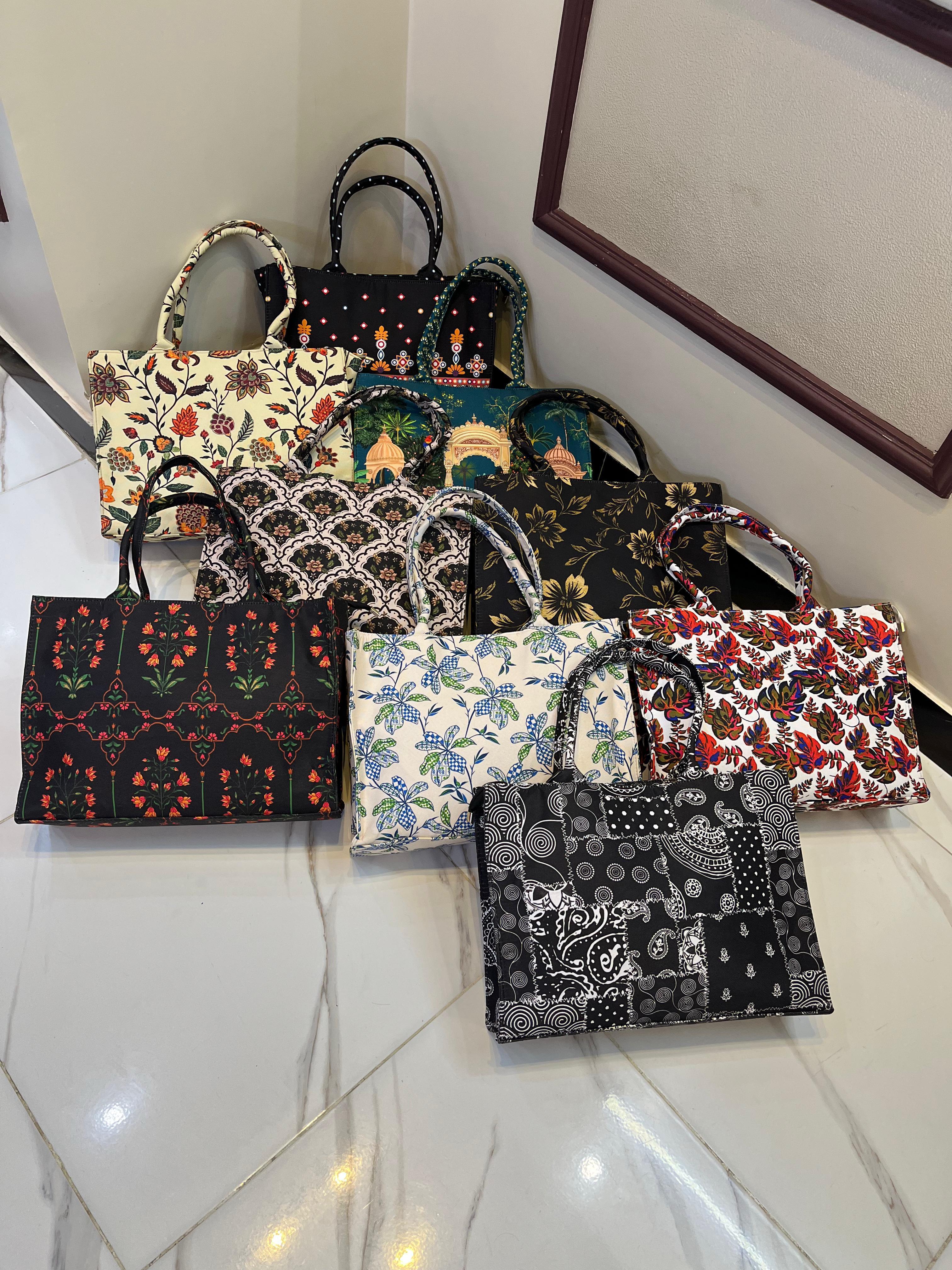 Canvas Printed Shoulder 💝 High Quality Bag With Unique Print  For Girls 💝